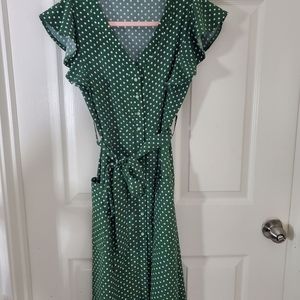 Green Polka Dot Dress